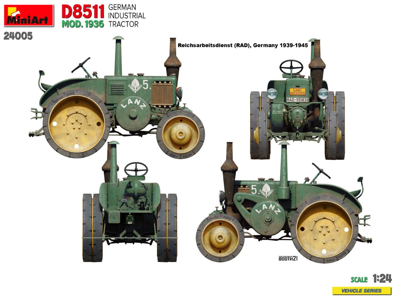 D8511 Mod. 1936 German Industrial tractor 1/35