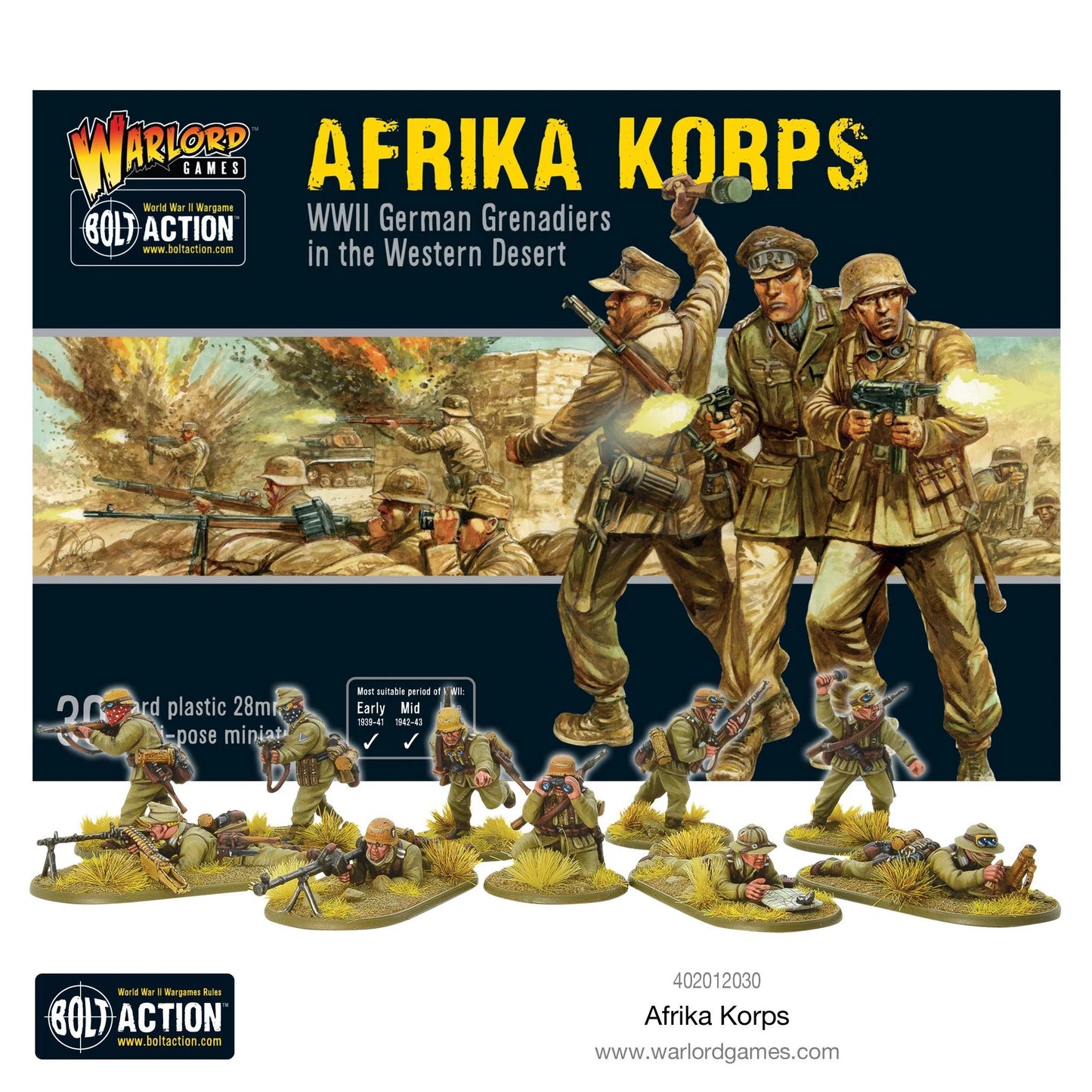 Afrika Korps 30x 28mm