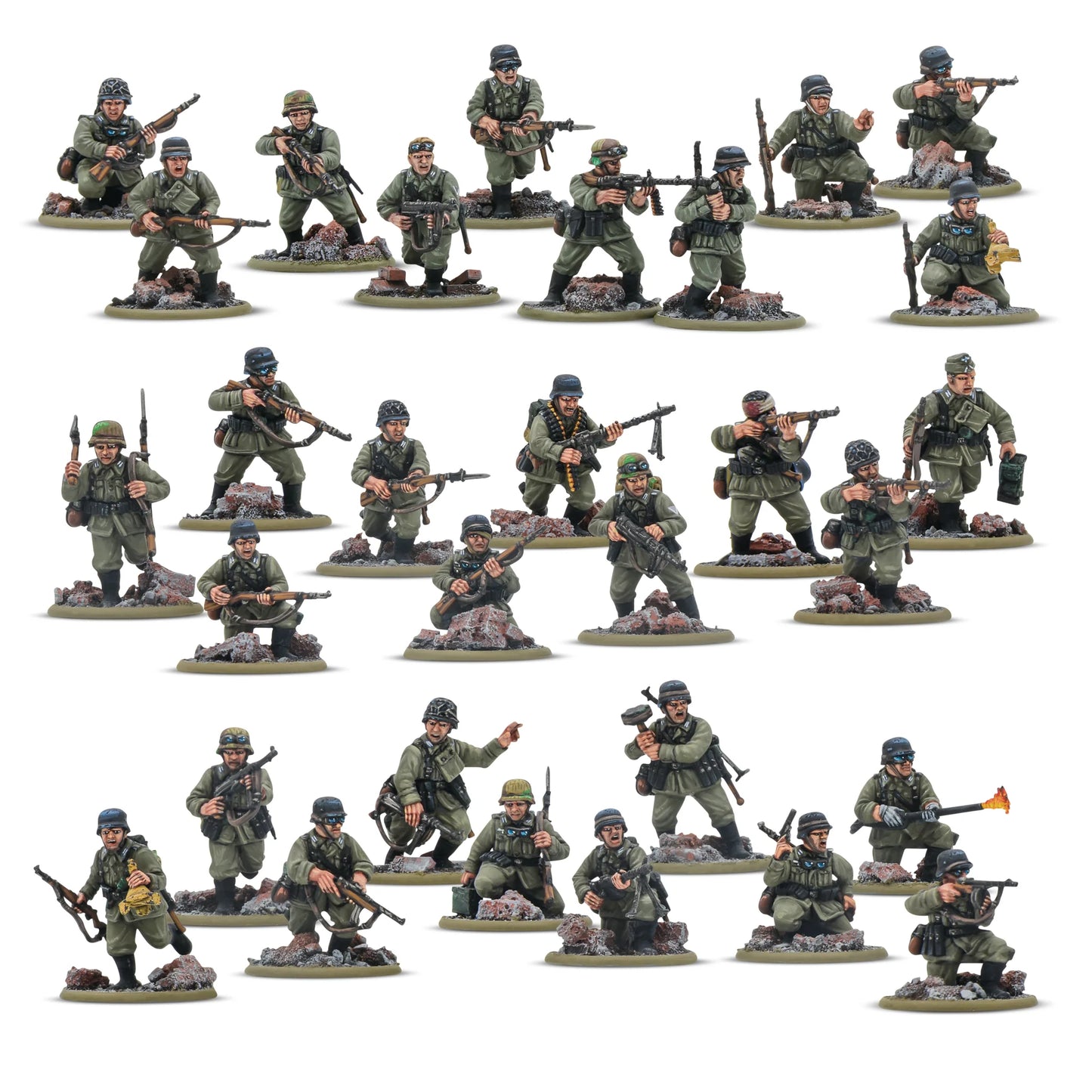 German Infantry Veteran Platoon (x30)