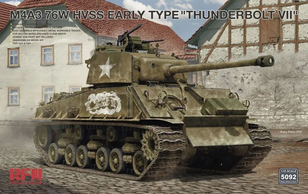 M4A3 76W Early Type "Thunderbolt VII" 1/35
