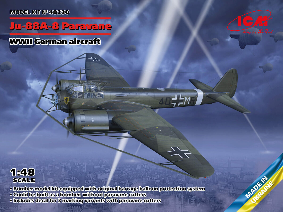 Ju-88A-8 Paravane 1/48