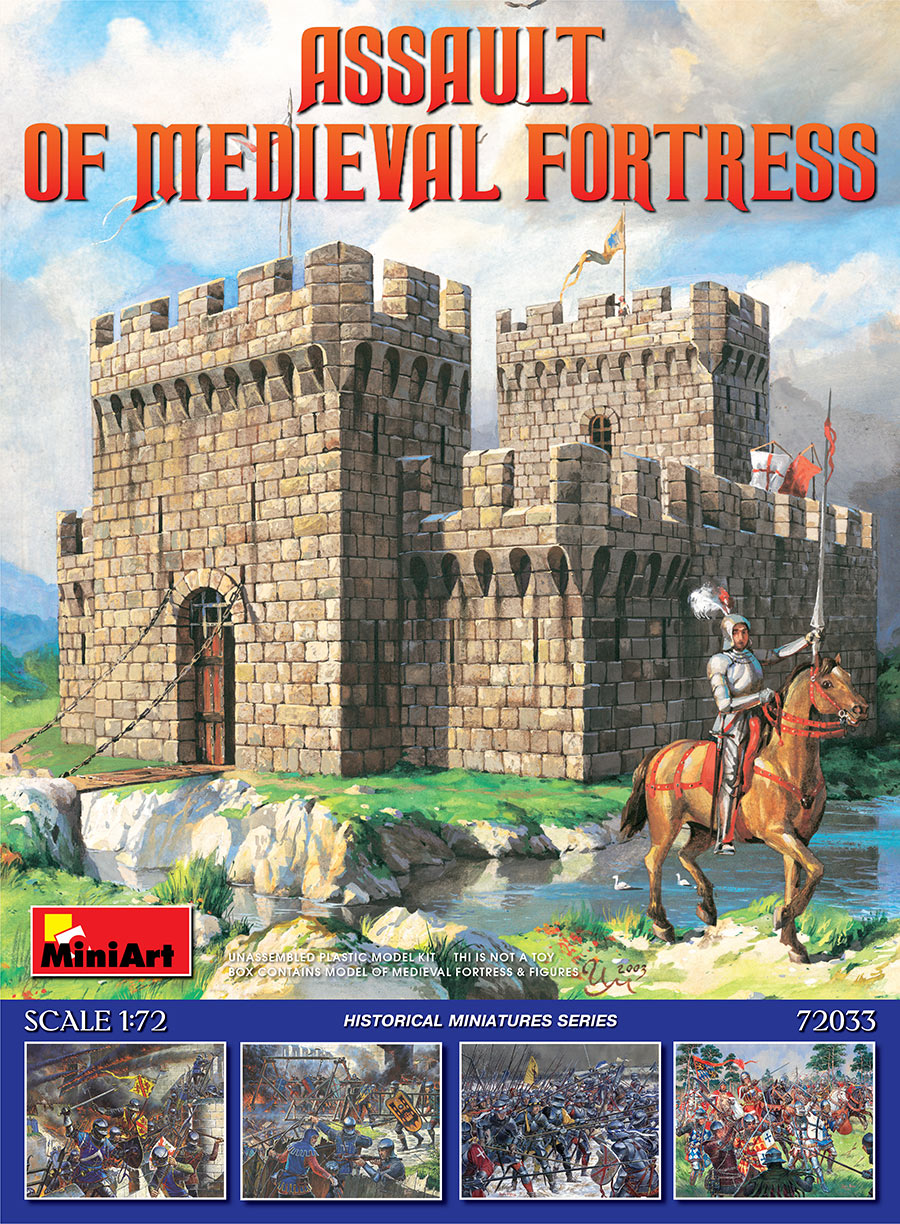 Assault of medieval fortress 1/72