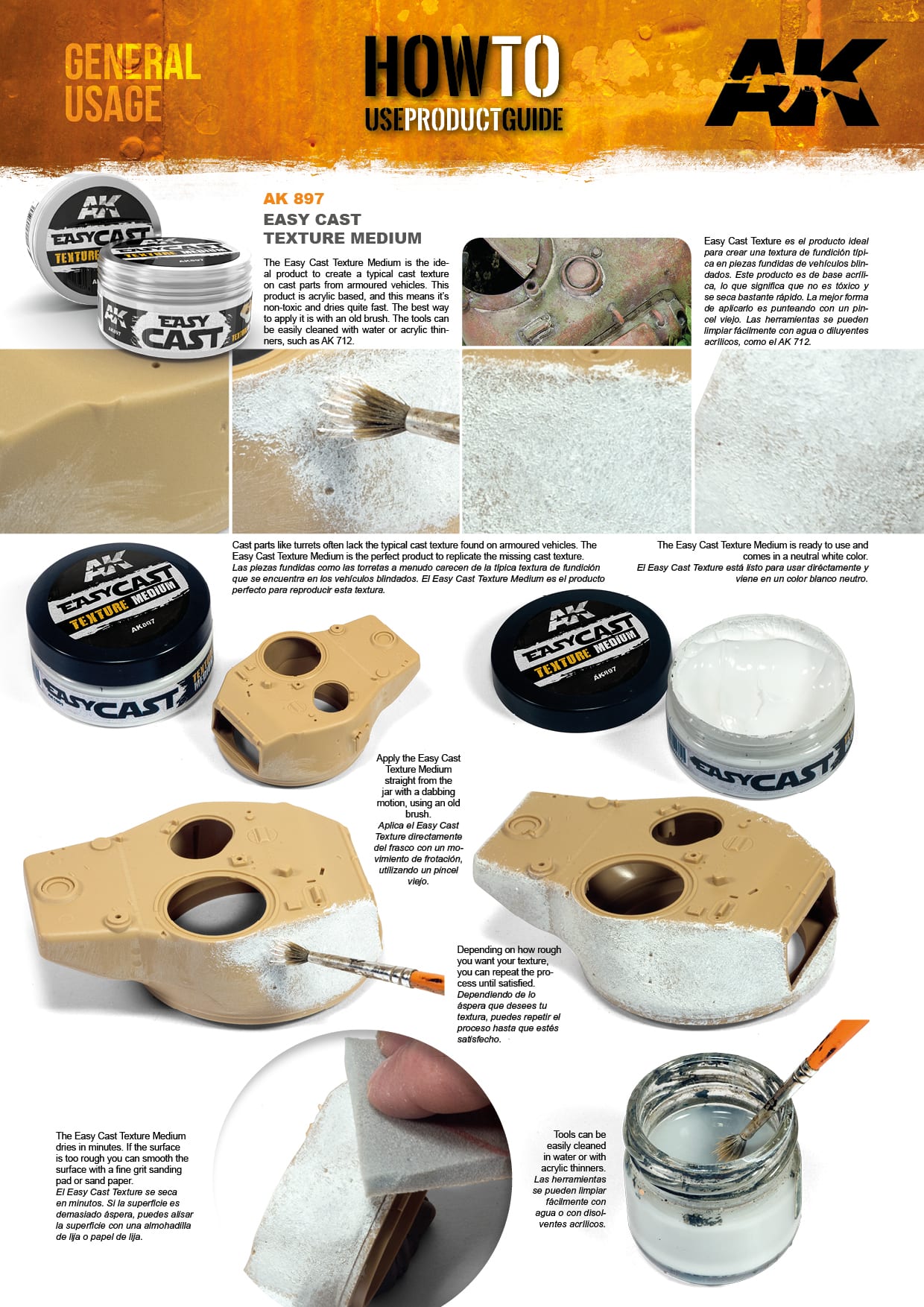 AK897 Easy Cast Texture Medium 130g