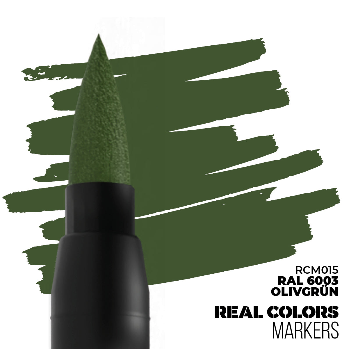 RCM015 Real Colors Markers RAL 6003 Olivgrun