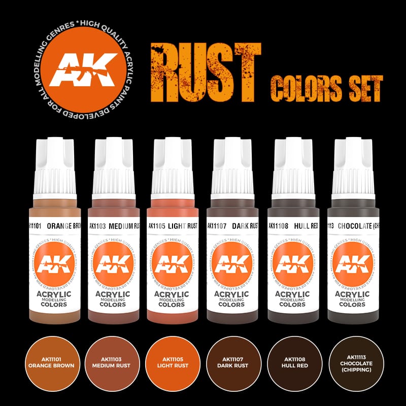AK 11605 Rust Color Set