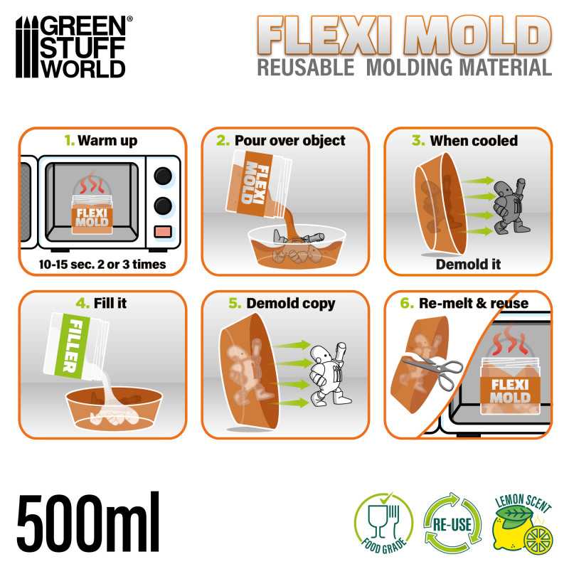 Flexi Mold - Gel riutilizzabile per stampi
