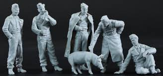 German Tank Crew at rest 1/35