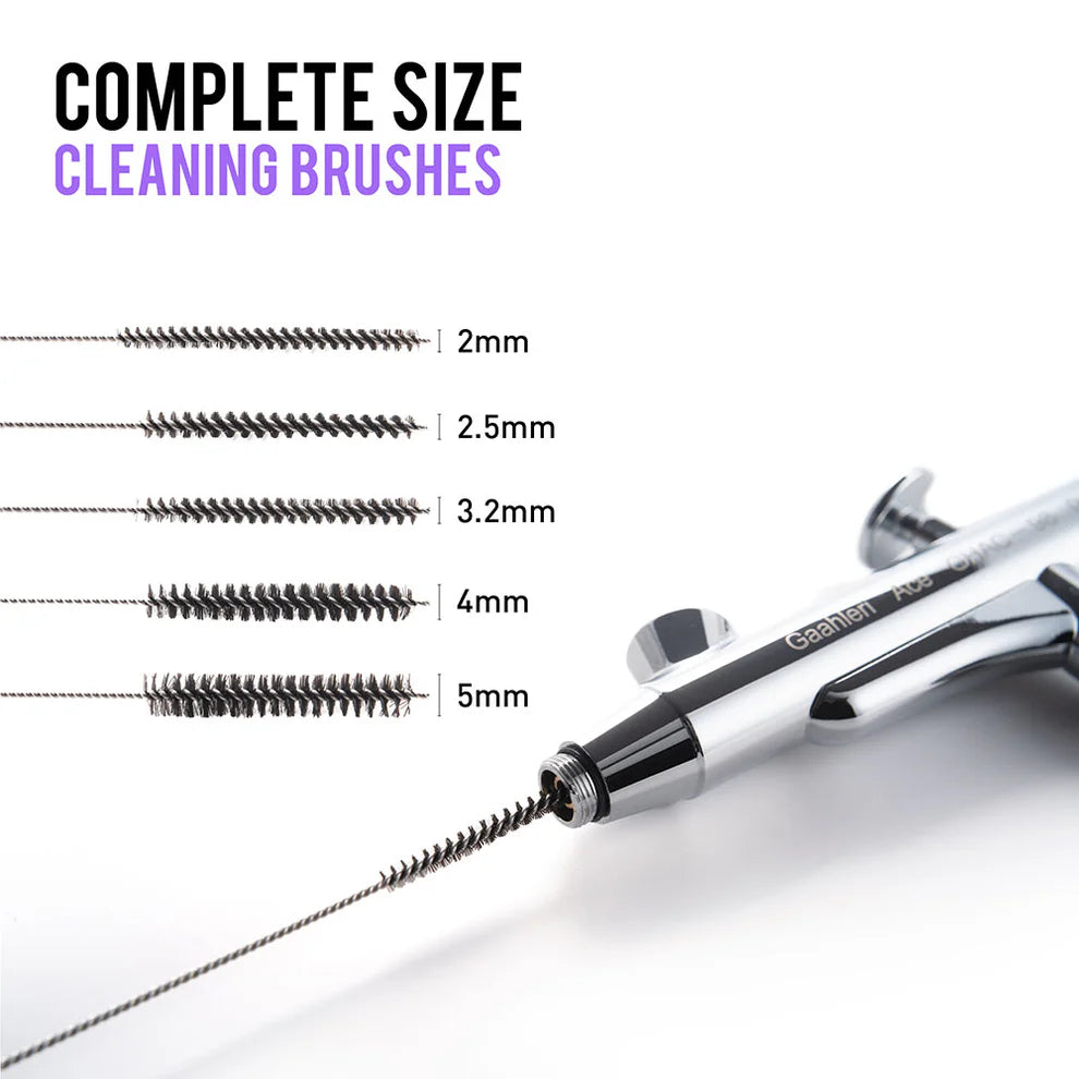 Tazza pulitore aerografo. Con scovolini e ago pulizia