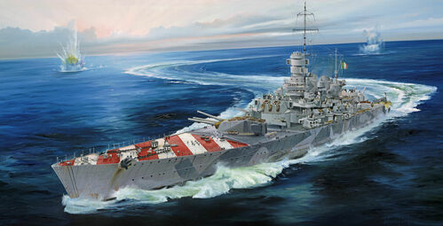 Italian Navy Battleship RN Roma 1943 1/700