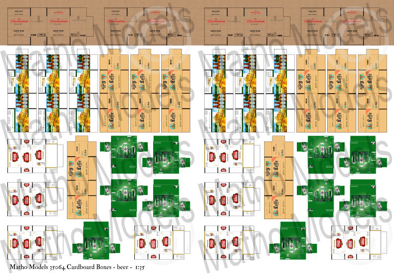 Cardboard boxes beer 1/35