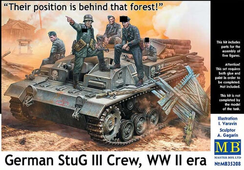German StuG III Crew, WWII Era, 1/35