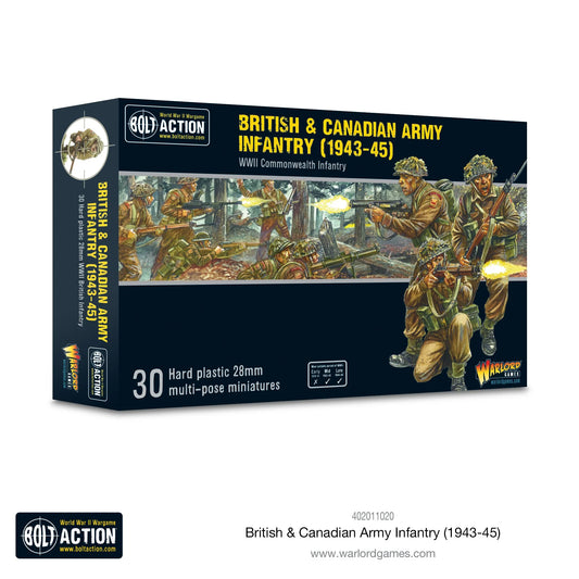 British & Canadian Army Infantry 30x 28mm