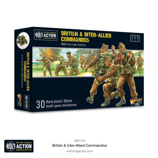 British & Inter-Allied Commandos 30x 28mm