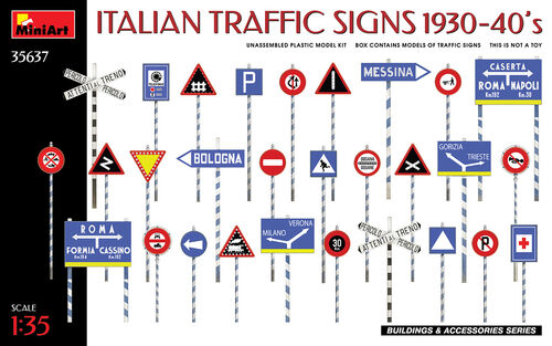 Italian Traffic Signs 1930-40's 1/35