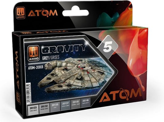 Atom Gravity Grey colors set (x5)