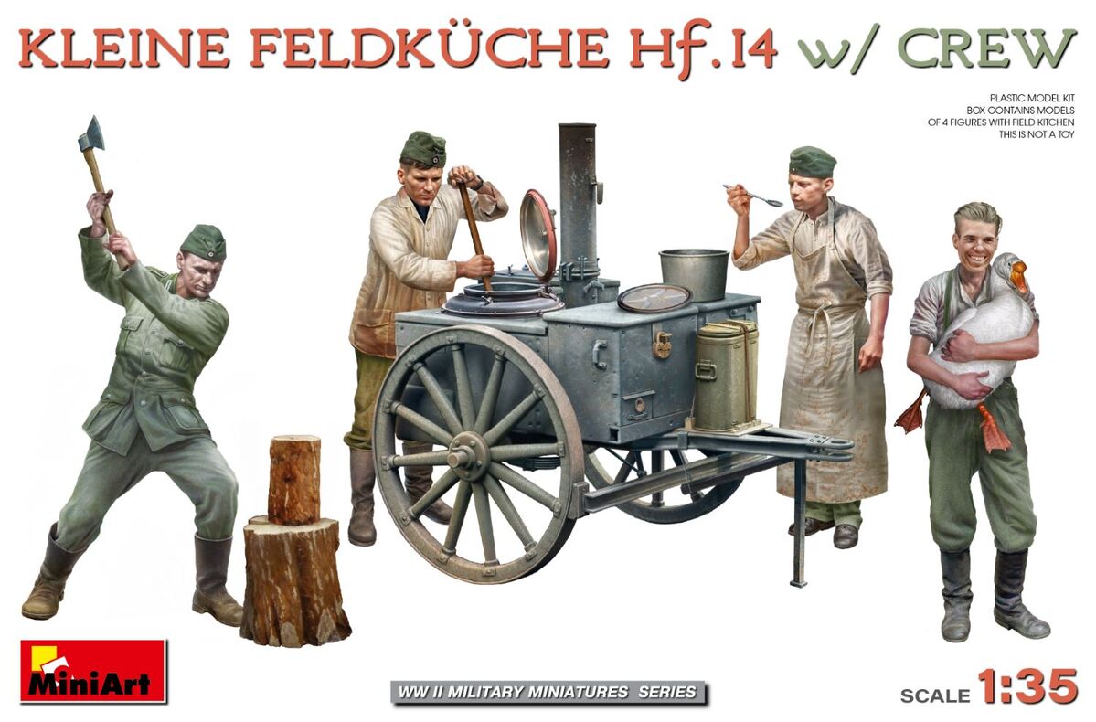 Kleine Feldkuche Hf.14 with crew 1:35