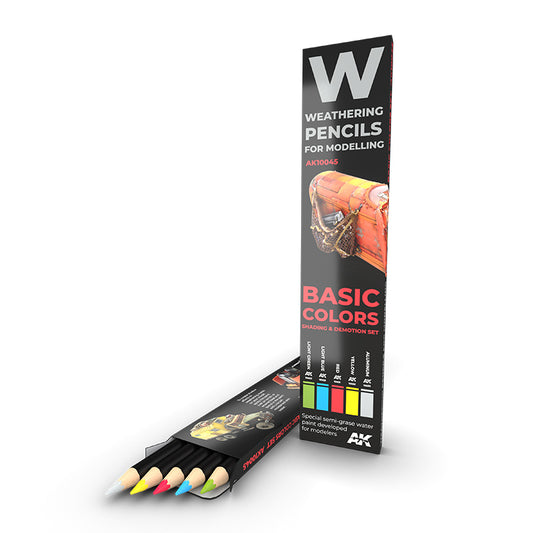 AK 10045 Weathering Pencils Basic Colors (set 5x)