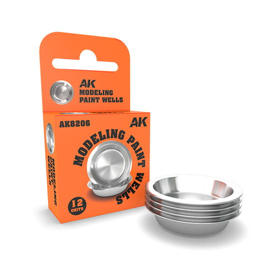 AK8206 Modelling paint wells (x12)
