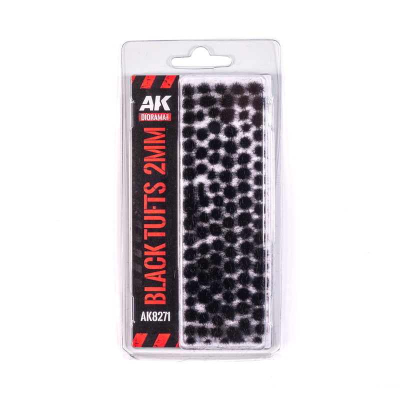 AK 8271 Black Wargame Tuft 2mm