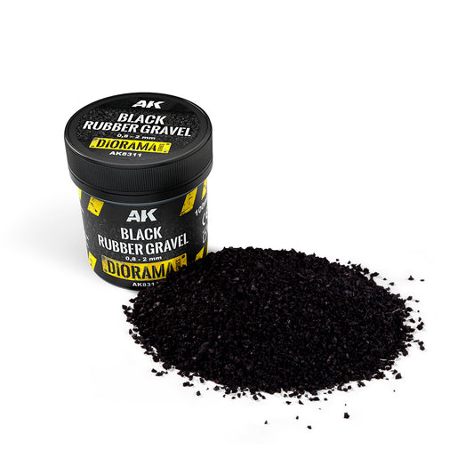AK 8311 Black Rubber Gravel