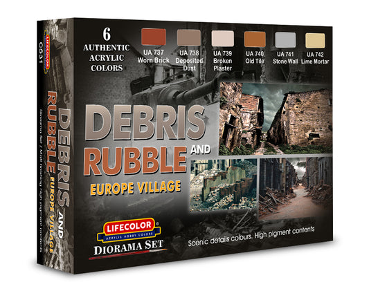 Debris Rubble and Europe Village (6x)