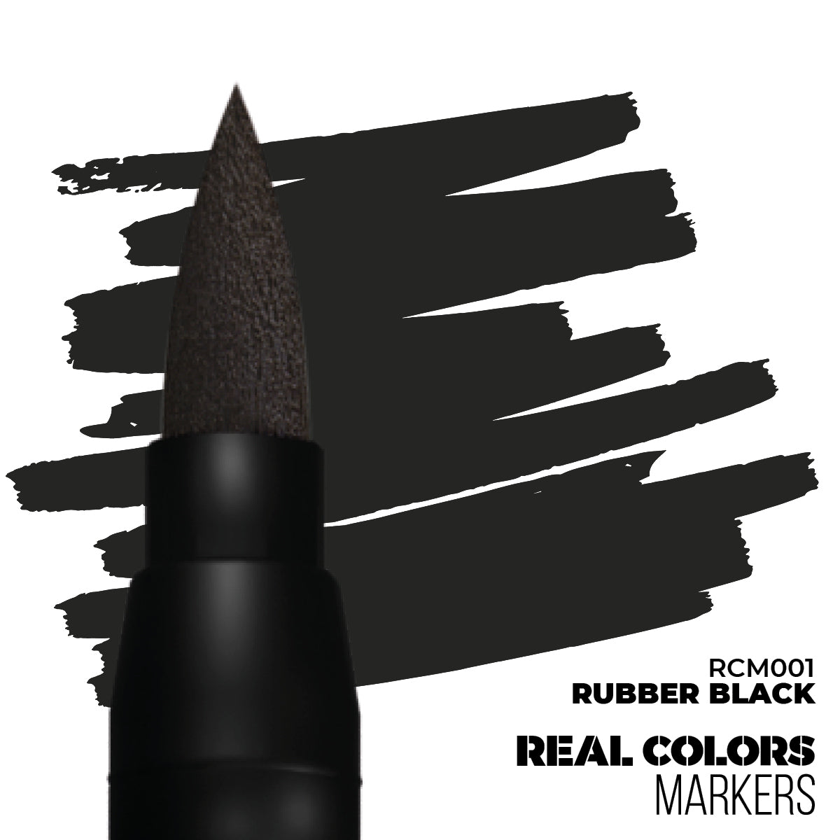 RCM001 Real Colors Markers  Rubber Black