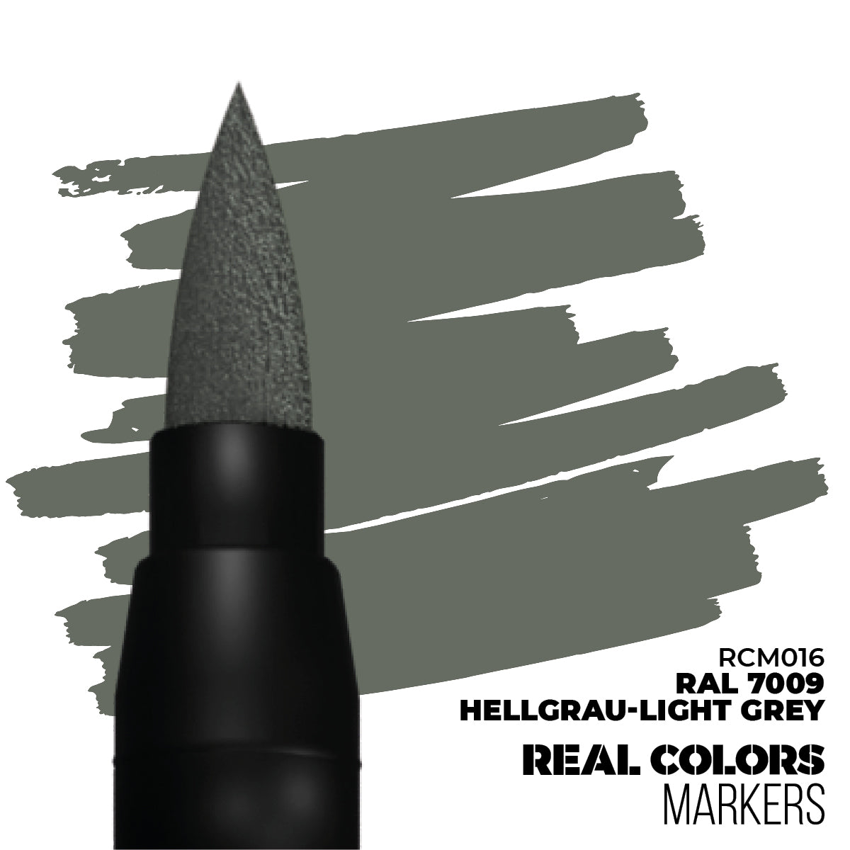 RCM016 Real Colors Markers RAL 7009 Hellgrau - Light Grey