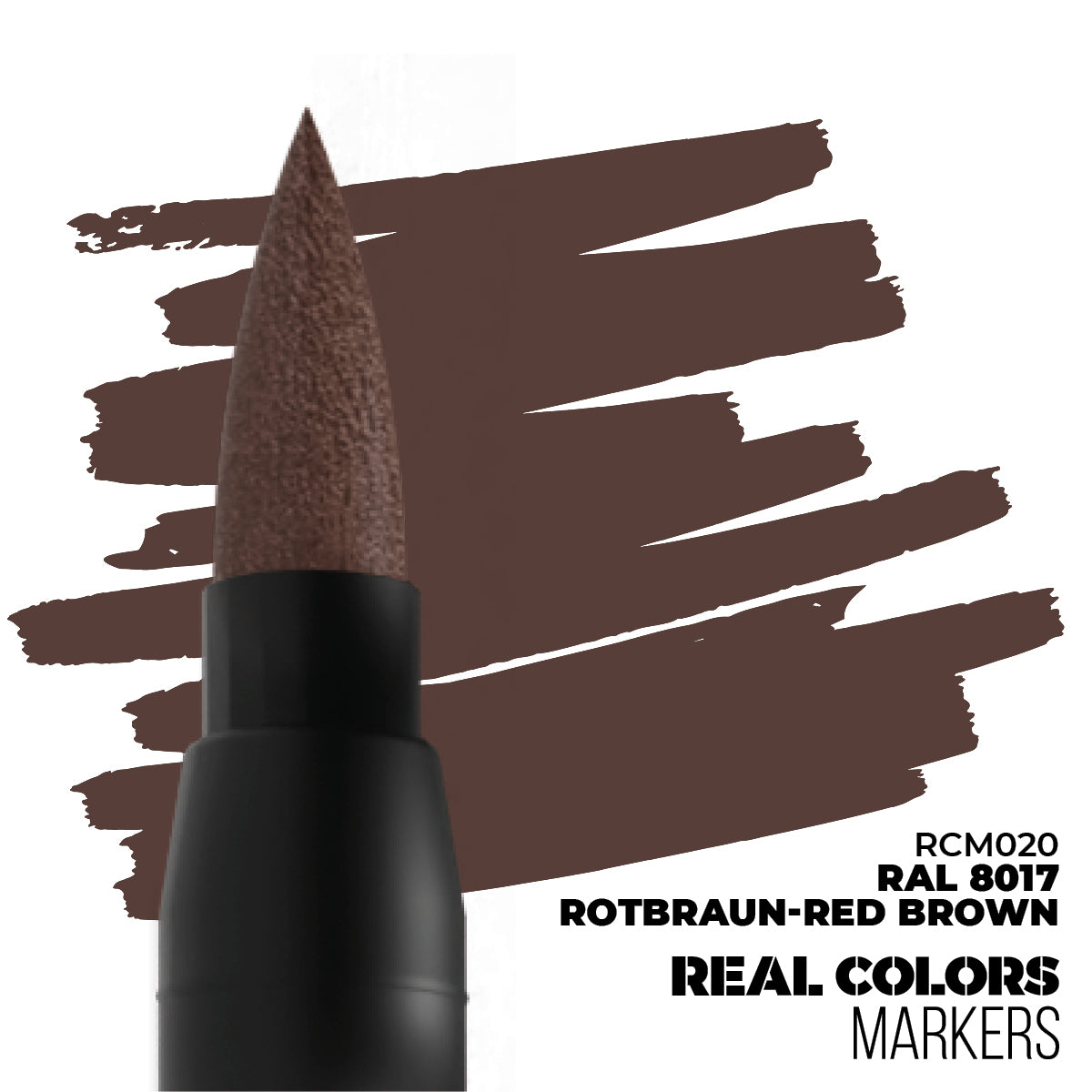 RCM020 Real Colors Markers RAL 8017 Rotbraun - Red Brown