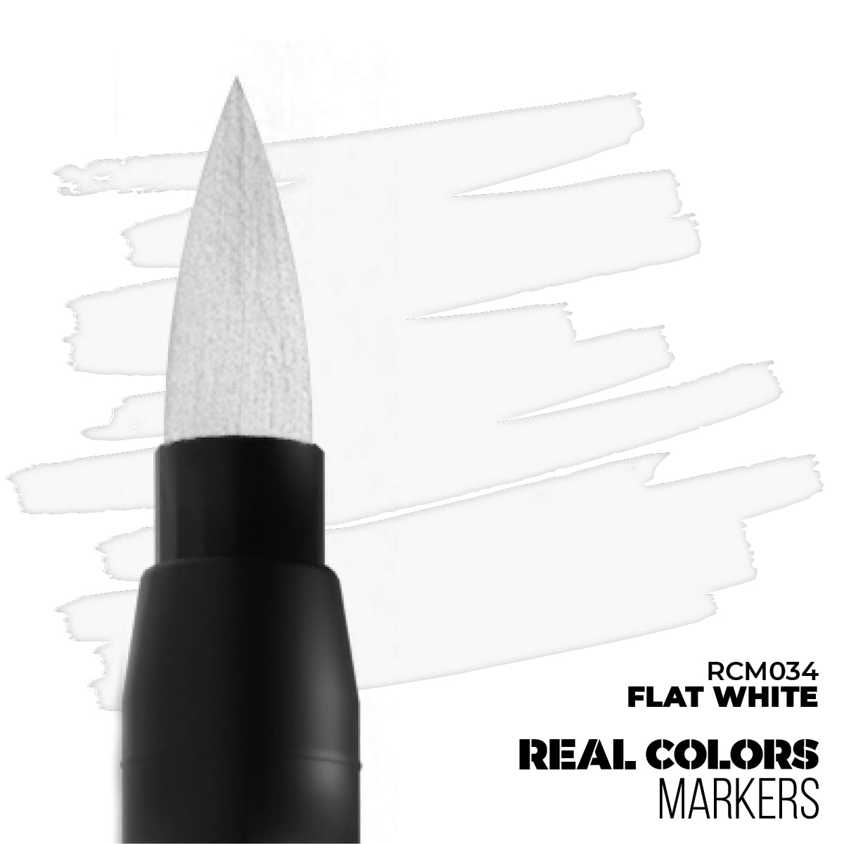 RCM034 Real Colors Markers Flat White