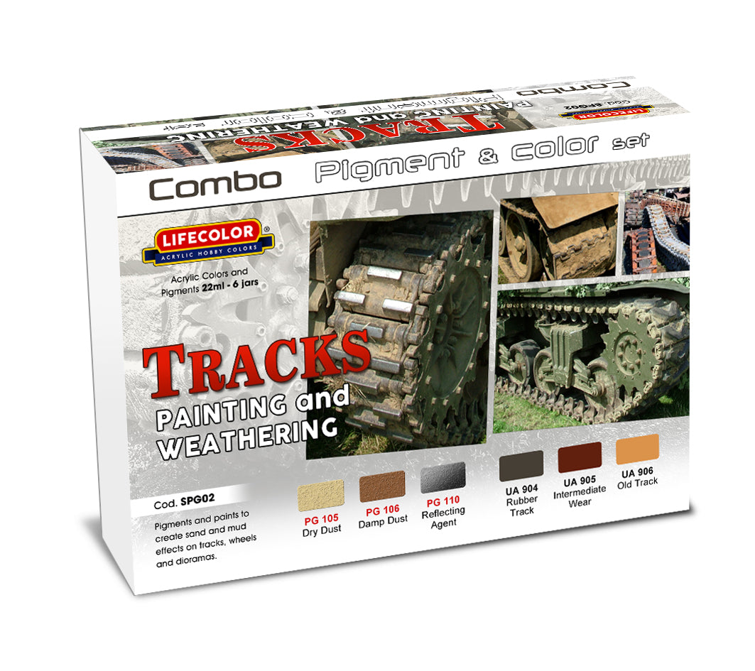 Tracks Painting & Weathering (Combo 3 Pigment & 3 Colors)