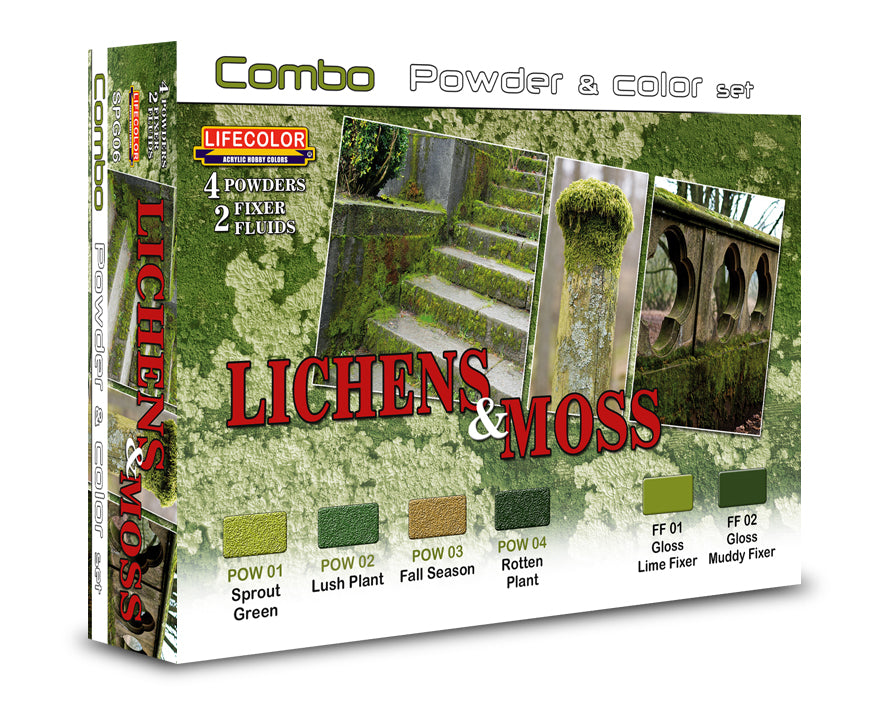 Lichens & Moss (Combo 3 Powder & 3 Colors)