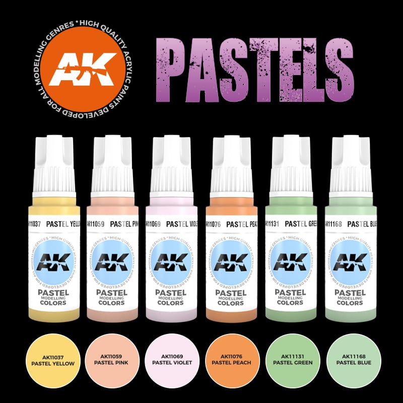 AK 11607 Pastels (x6)