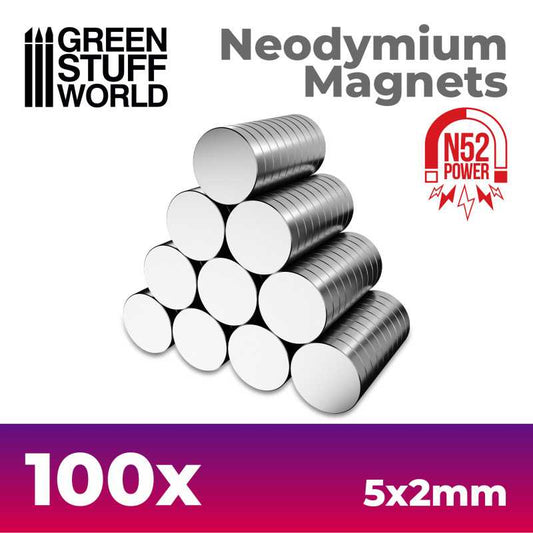 Magneti Neodimio 5x2mm (x100)